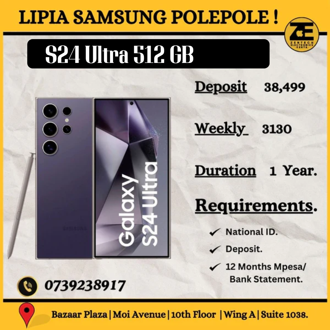 Samsung Galaxy S24 Ultra front display and S Pen